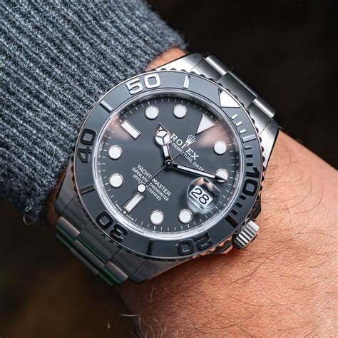 rolex yacht master matte black|rolex titanium yacht master for sale.